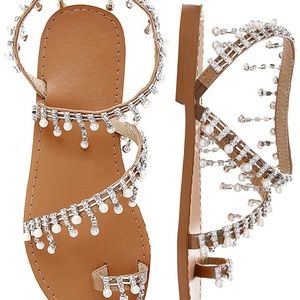 cheap rhinestone gladiator sandals